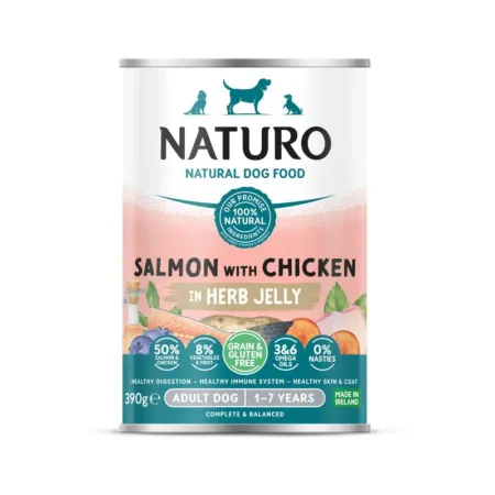 Naturo Grain Free Adult Łosoś z Kurczakiem w galarecie 390g